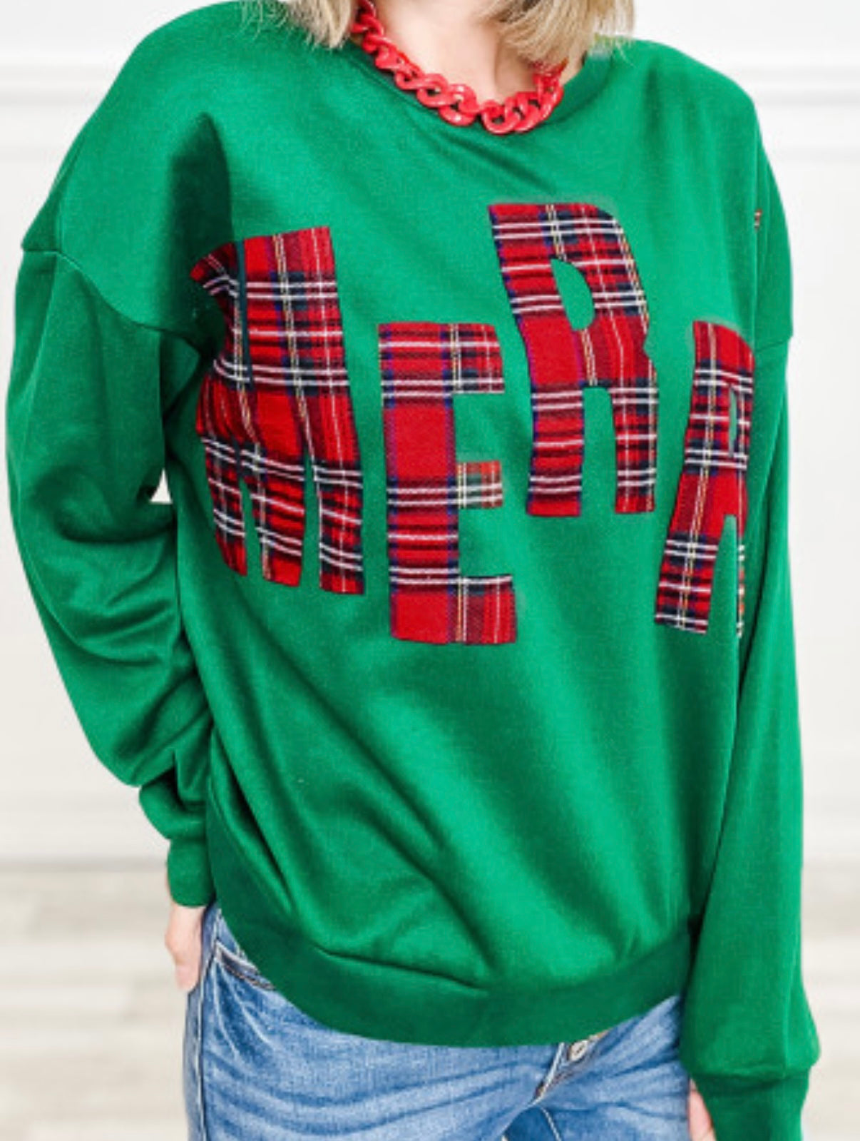 Plaid Merry Shirt-Green