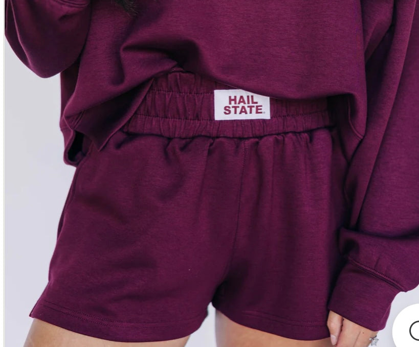 Hail State Maroon SHORTS