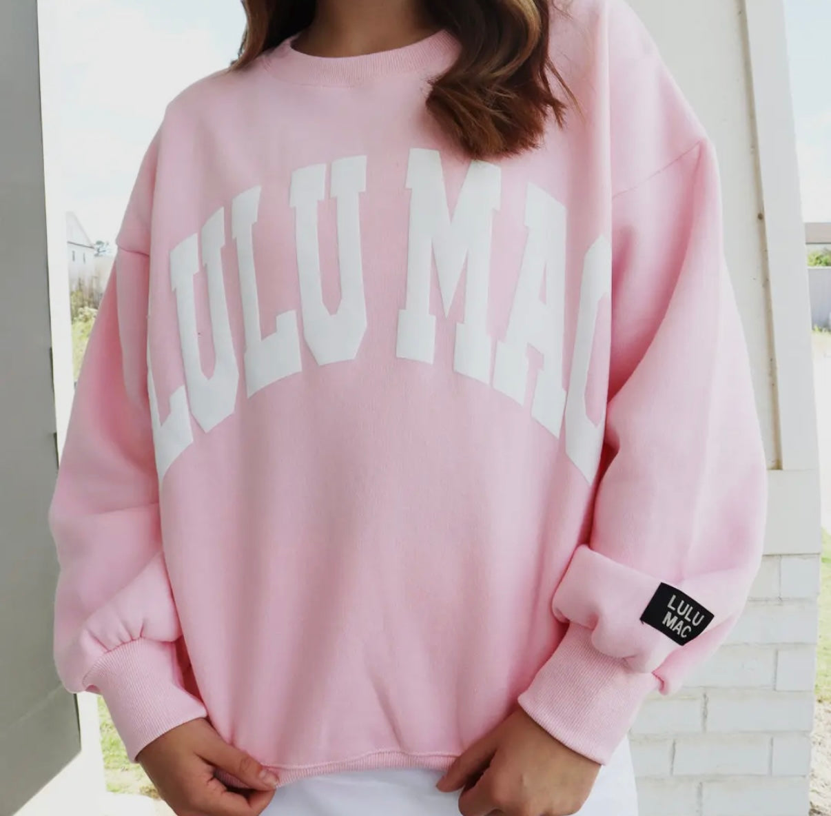 Lulu Mac Baby Pink/White
