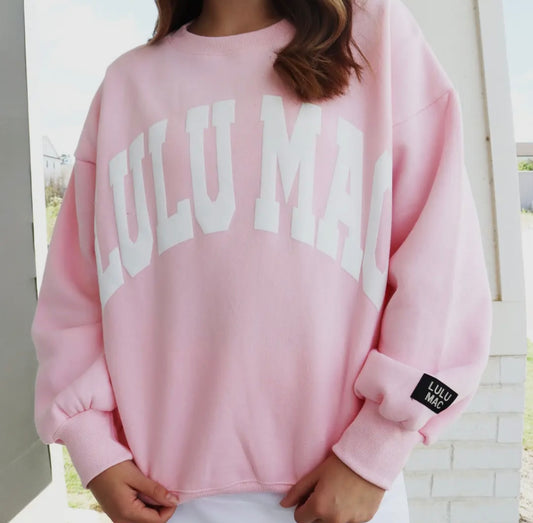Lulu Mac Baby Pink/White