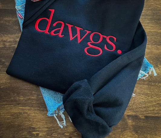 Black Dawgs Embroidered Sweatshirt