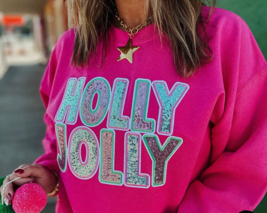 Holly Jolly Sequin Sweatshirt