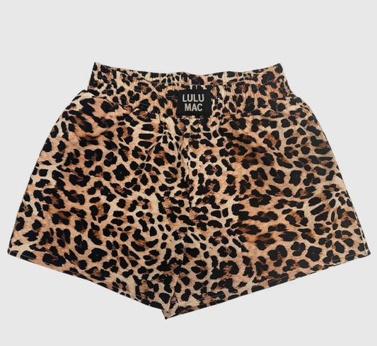 Lulu Mac Leopard Boxer Shorts