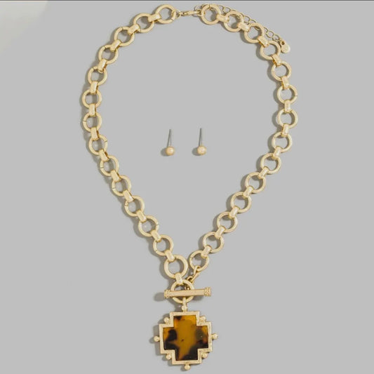 Tortoise shell necklace