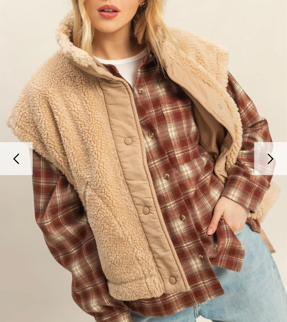 Camel Sherpa vest