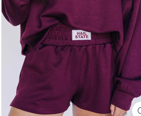 Hail State Maroon SHORTS